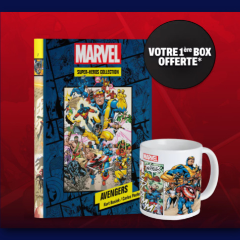 Visuel de la premire box Hachette Marvel