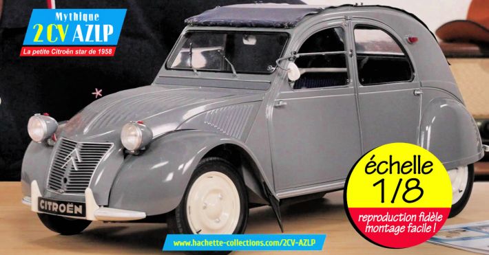 Hachette collection 2CV AZLP Citron maquette  construire