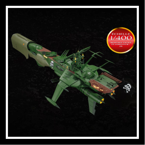 Maquette vaisseau Arcadia Albator chelle 1/400