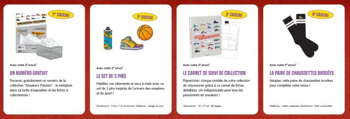 cadeaux avec la collection Sneakers Passion Hachette