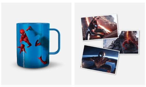 Cadeaux altaya maquette Spiderman mug et affiche