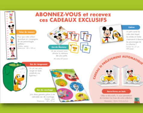 Cadeaux offerts avec la collection Altaya Mes premiers amis