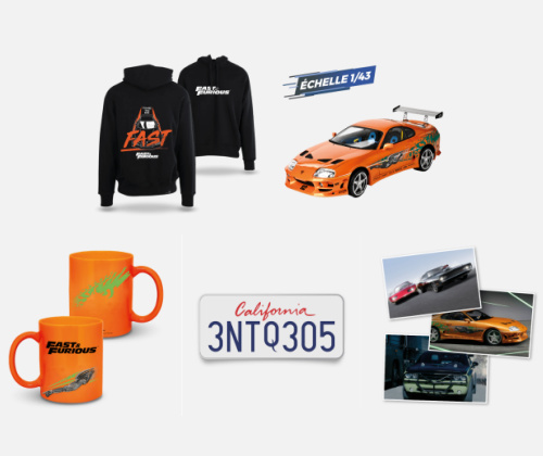 Cadeaux offerts avec la collection maquette Toyota Supra Fast and Furious