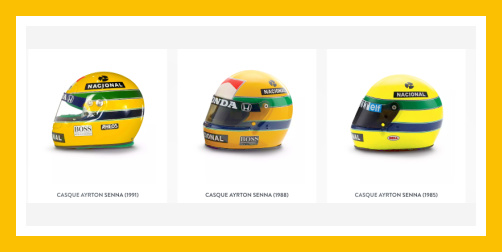 Casque Cadeaux offert avec la collection maquette Altaya Lotus Renault 97T Ayrton Senna