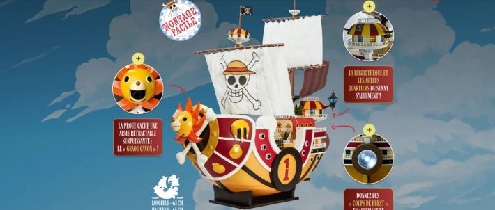 One piece maquette Thousand Sunny www.hachette-one piece-sunny.com