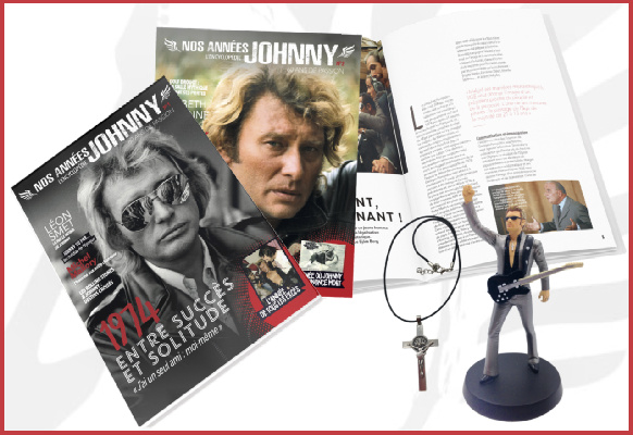 Exemple de volume de l'encyclopdie et figurines Johnny Alteys.fr