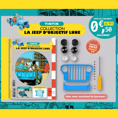 N° 1 Collection Tintin : construisez la Jeep d'objectif lune