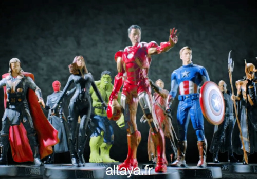 Prsentation des figurines de la collection Marvel (vu sur Altaya.fr)
