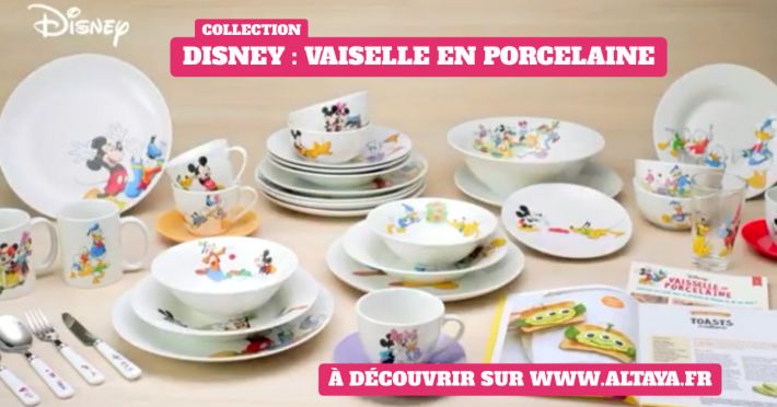 Altaya collection Disney vaisselle en porcelaine